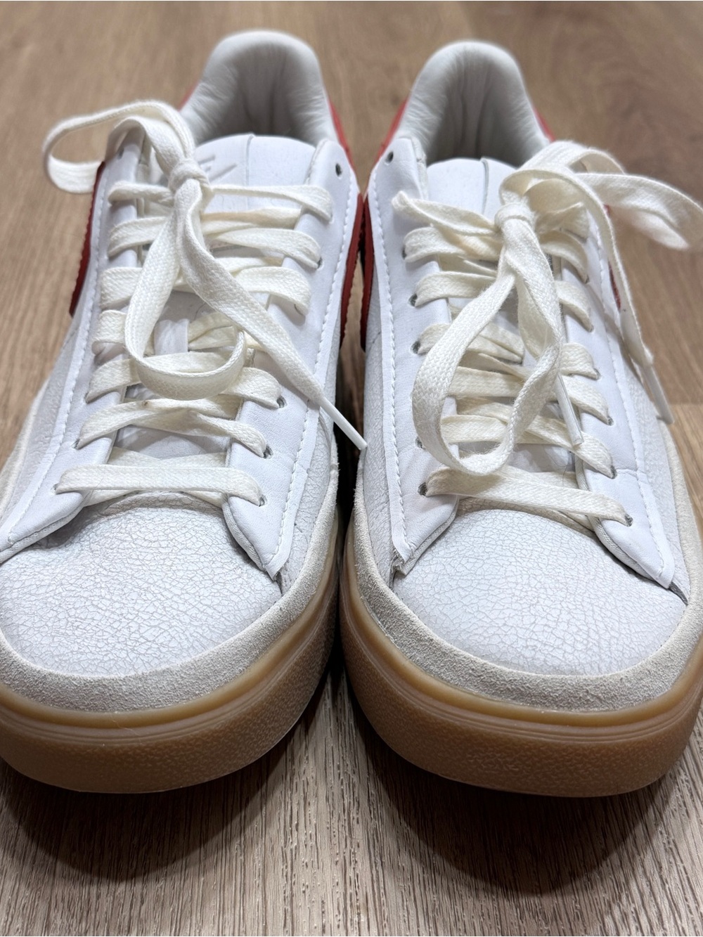 Nike Blazer Phantom Low White Dragon Red Gum Men’s 8.5 - Picture 3 of 6